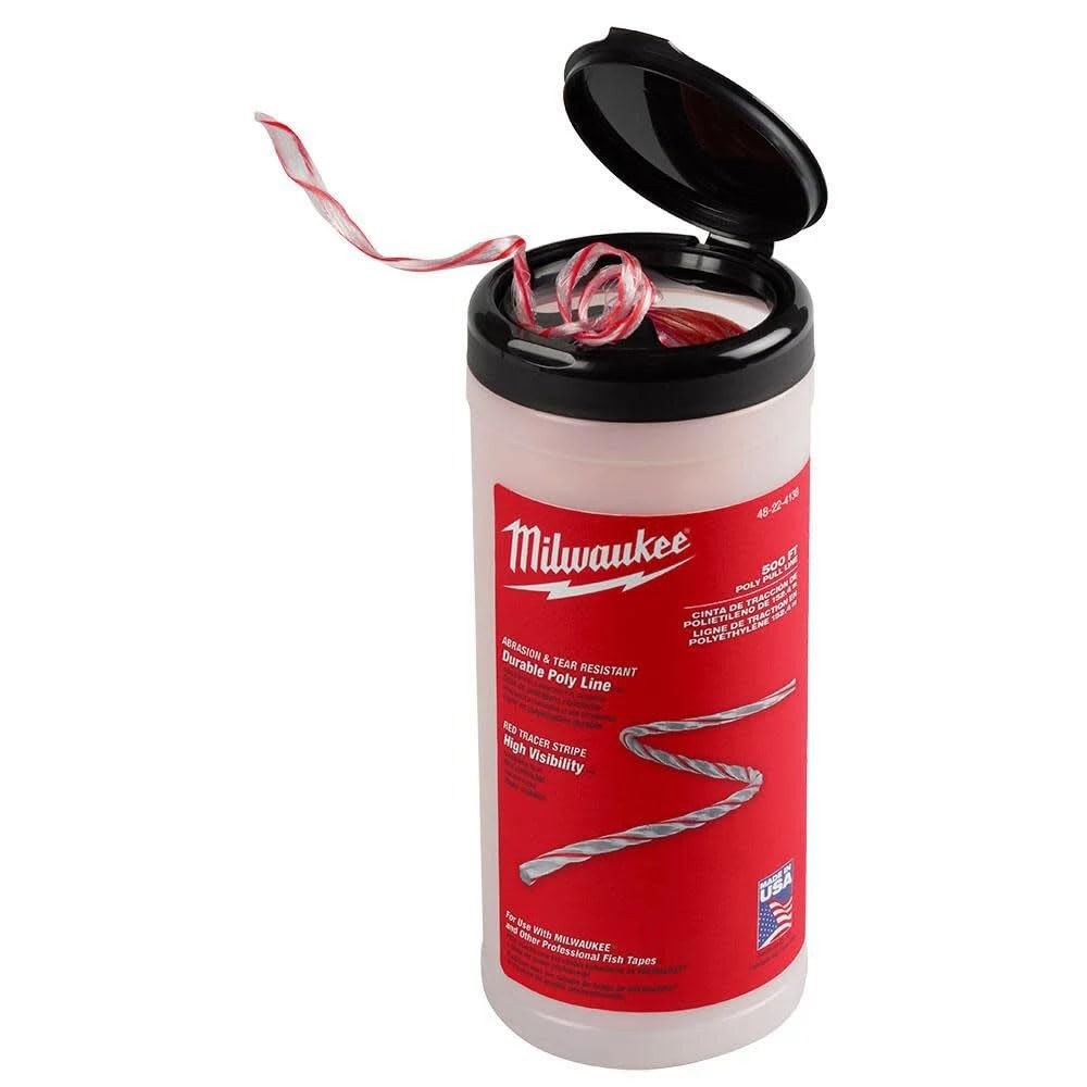 Red Tracer 500 ft. Milwaukee Poly Pull Line