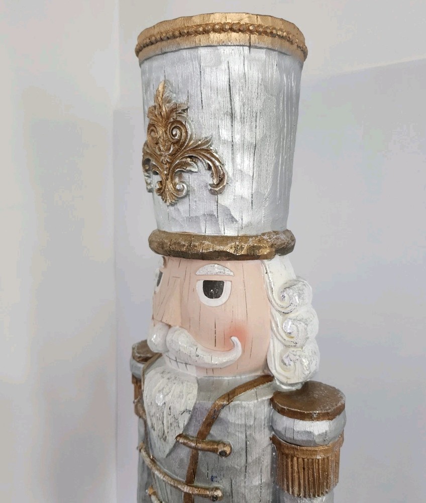Signature Selection Gold & Silver Lighted King Nutcracker - 48" - New!