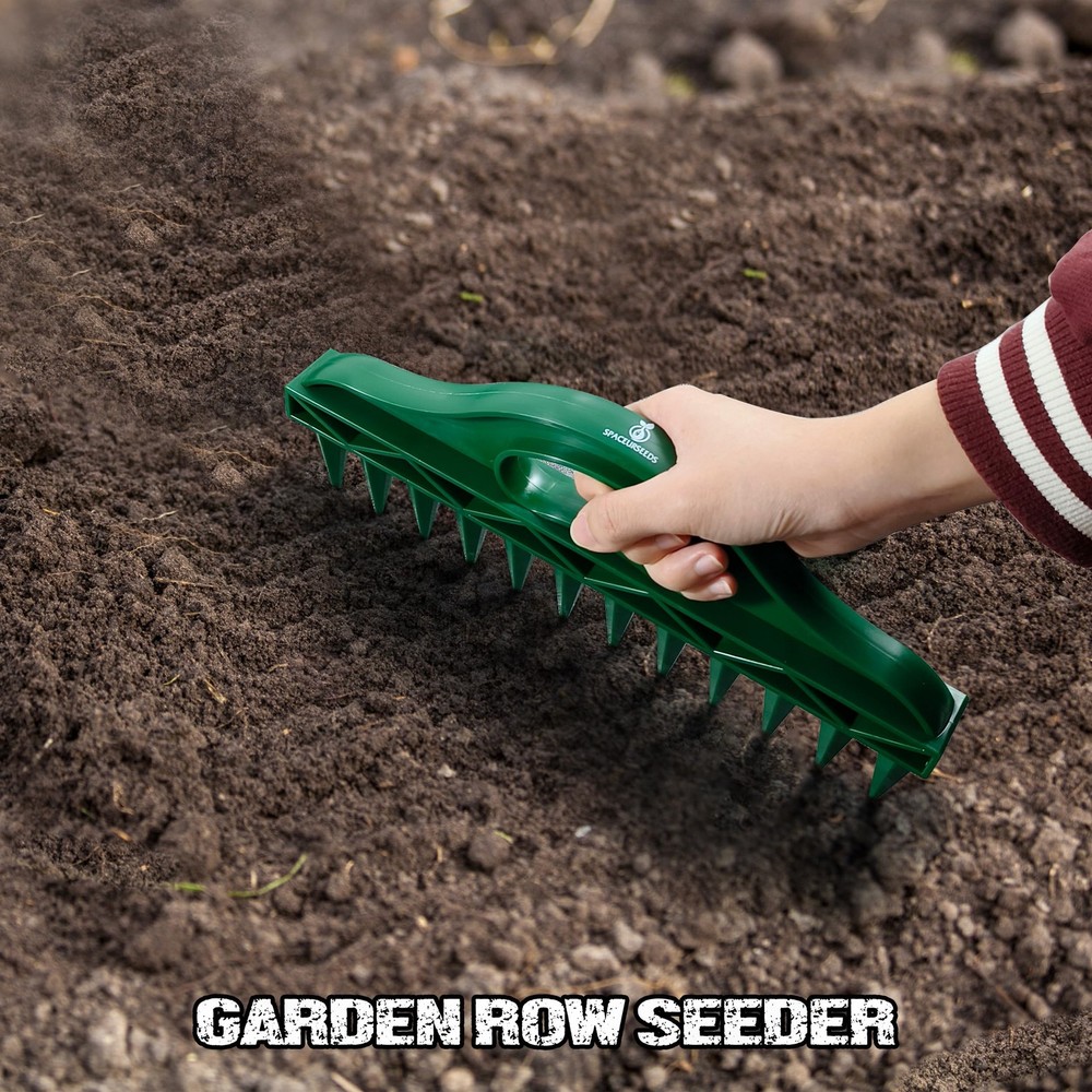 The Row Seeder – Handheld Garden Tool for Precise & Seedling Spacing in Rows ...