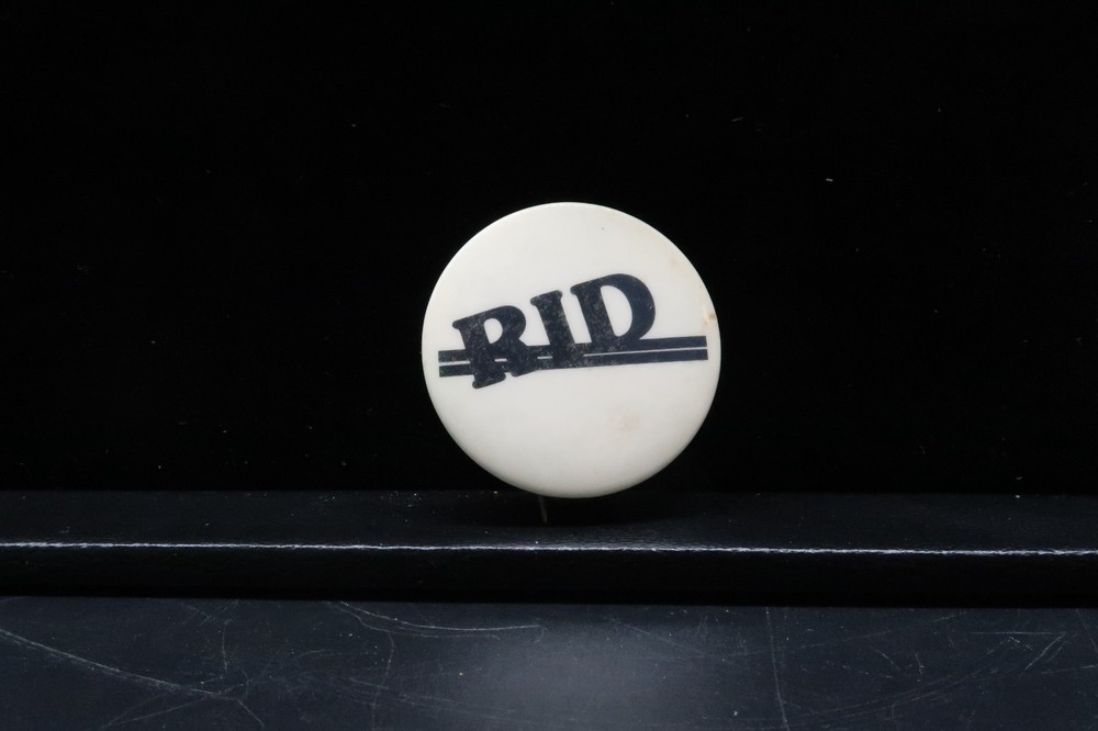 Vtg Button Pinback RID Advertising Ephemera Unique Find