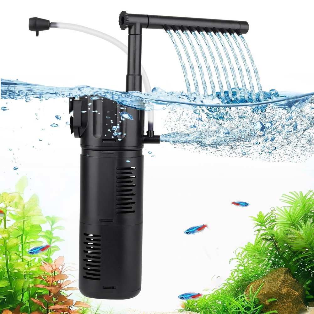 hygger Aquarium Internal Filter for 30-80 Gallon Tank, Flow Rate Adjustable 4...