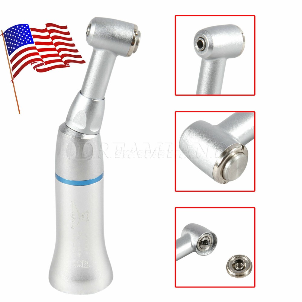 3 pc Dental Contra Angle Handpiece E-type Push Button Head Slow Low Speed CA2.35