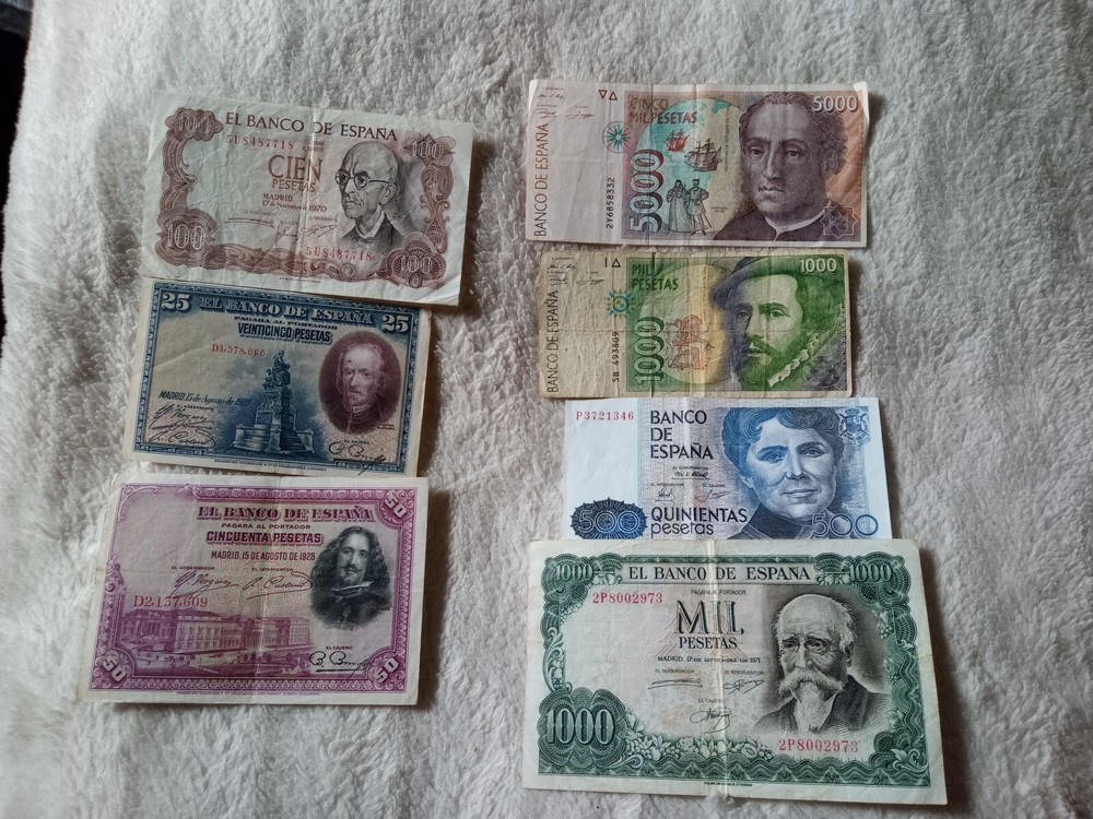 Spain banknote joblot. Good condition