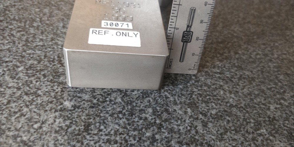 Master Gage Block 2" + 1.990" Go & No Go Set ~ Large solid pieces