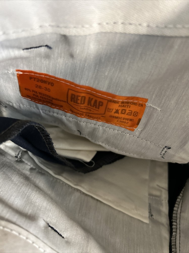 red kap work pants Blue 28x30 Nwt