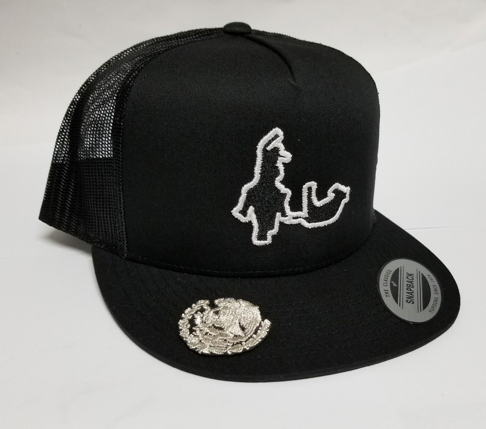 JALISCO MEXICO HAT MESH TRUCKER BLACK SNAP BACK ADJUSTABLE NEW 3LOGOS