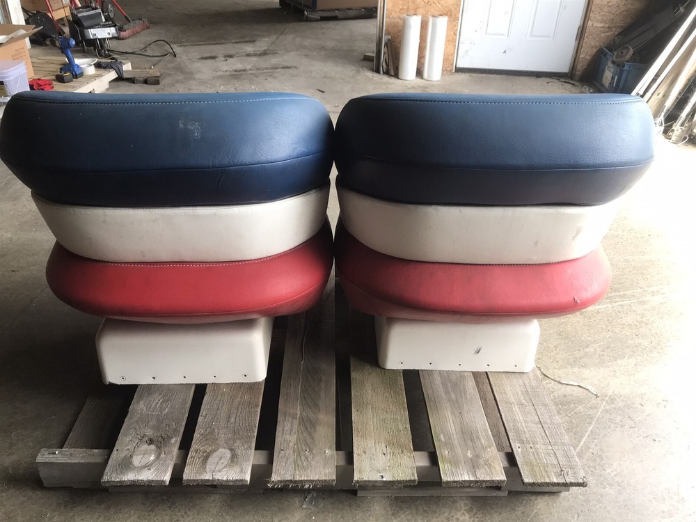boat captains chairs seats set