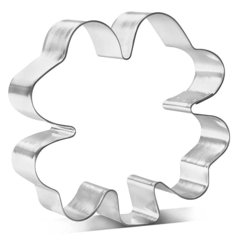 Big Four Leaf Clover Cookie Cutter 3.75'' Metal