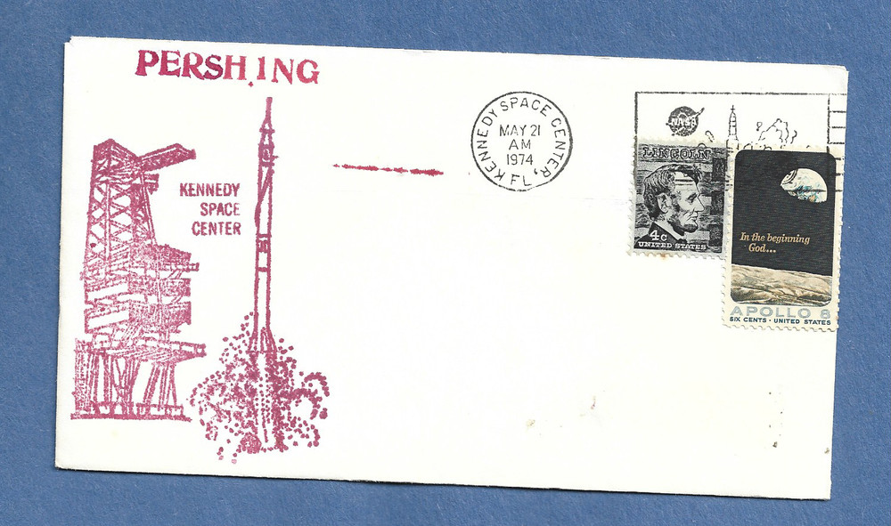 PERSHING ROCKET LAUNCH MAY 21,1974 KSC  SPACE COVER NASA