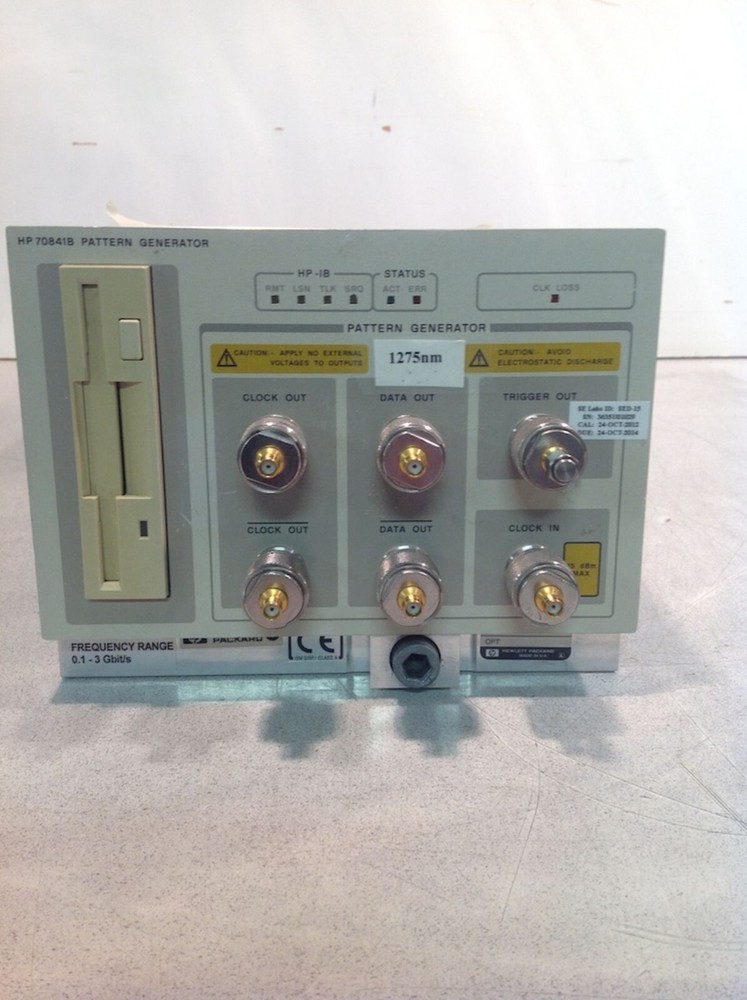 HP 70841B Pattern Generator, Range 0.1 - 3.0 Gbit/s