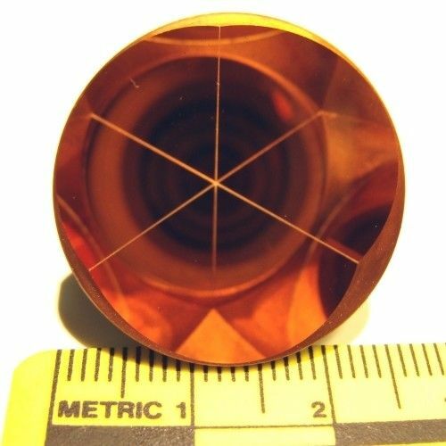 Copper Coated 1inch Corner Cube Prism, Plated 25.4mm Trihedral Retroreflector