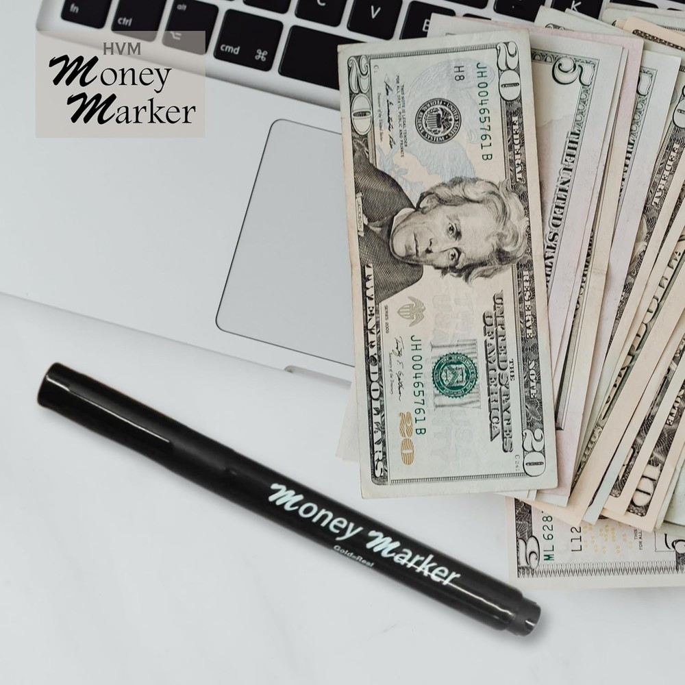 Counterfeit Money Detector Pen Set, 18 Pack with Chisel Tip for Accurate Results