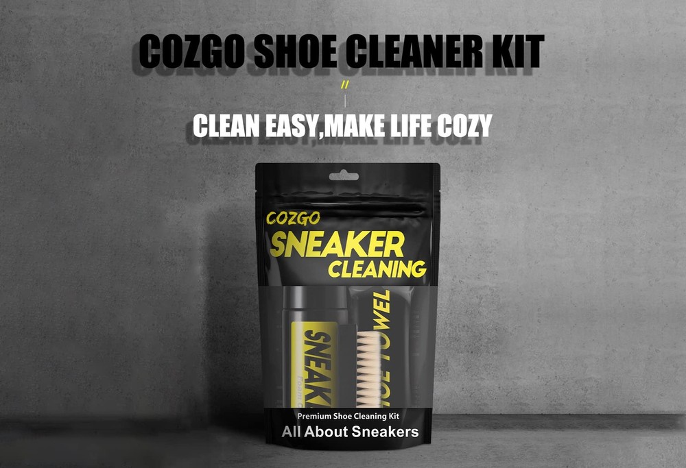 COZGO Shoe Cleaner Kit for Sneaker, Large, Essentials Cleaning