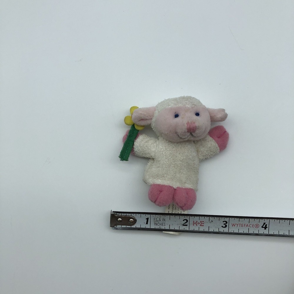 Vintage Starbucks mini lamb sheep finger puppet