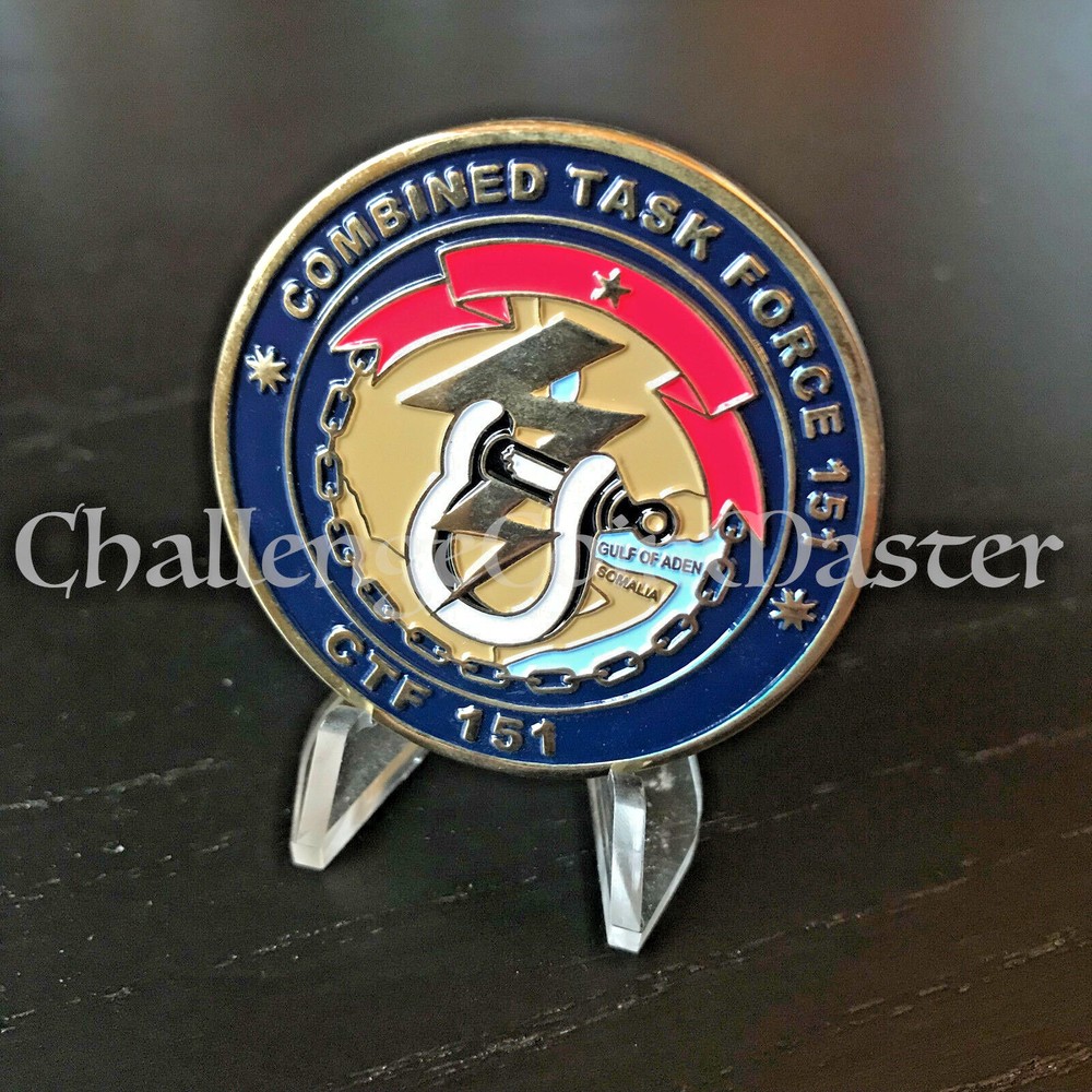 F7 US Navy Combined Task Force CTF 151 Maritime Challenge Coin