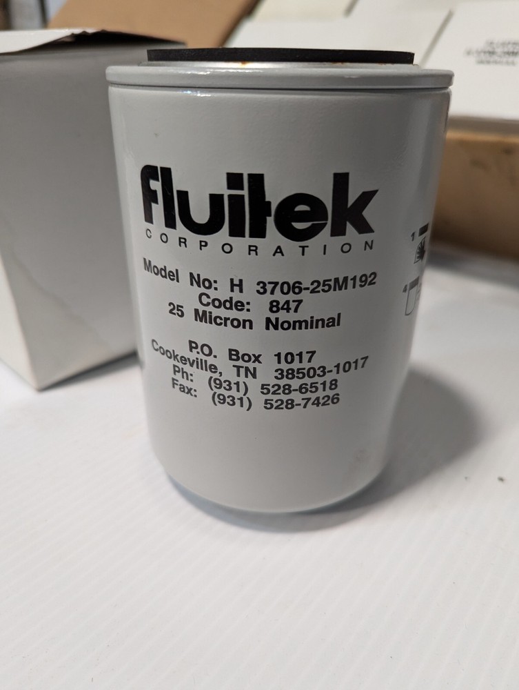 Fluitek H 3706-25M192 filter, 847 code, 25 micron normal