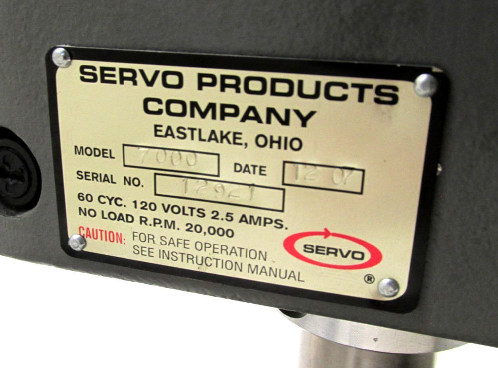 AS-IS! SERVO 7" VARIABLE SPEED SENSITIVE PRECISION BENCHTOP DRILL PRESS - #7000