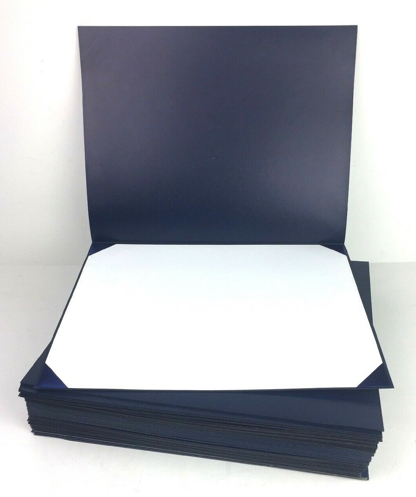 Diploma Covers 50 Pc Navy Blue Leatherette Plain Document Holders Graduation