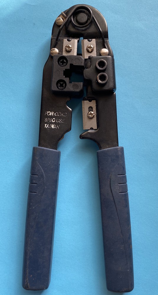 *PRE-OWNED* NETWORK CABLE CRIMPER-FOR COND 8P8C USE-FREE SHIPPING*