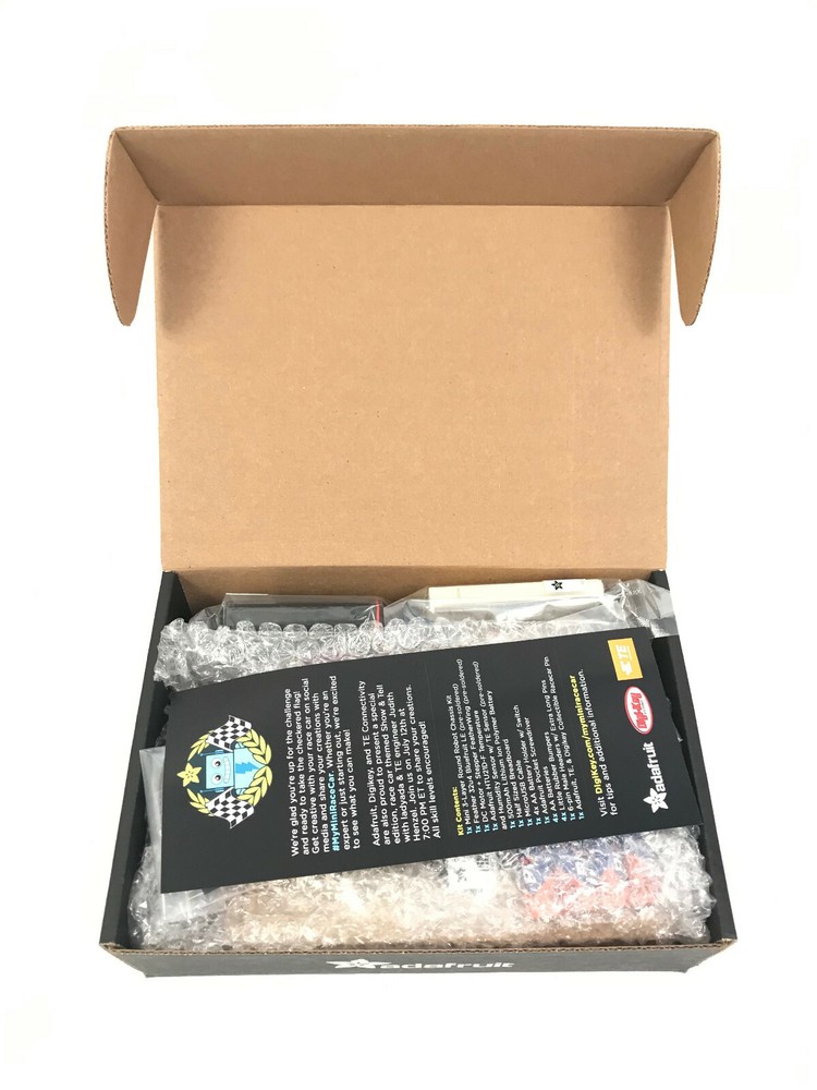 DigiKey Adafruit My Mini Race Car Customized Electronic DIY Design Kit Box