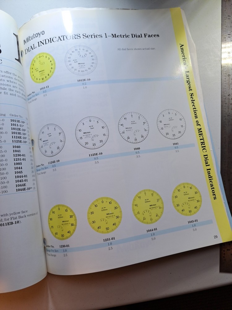 Mitutoyo Dial Indicators Catalog & Tool Training Binder Technical Info