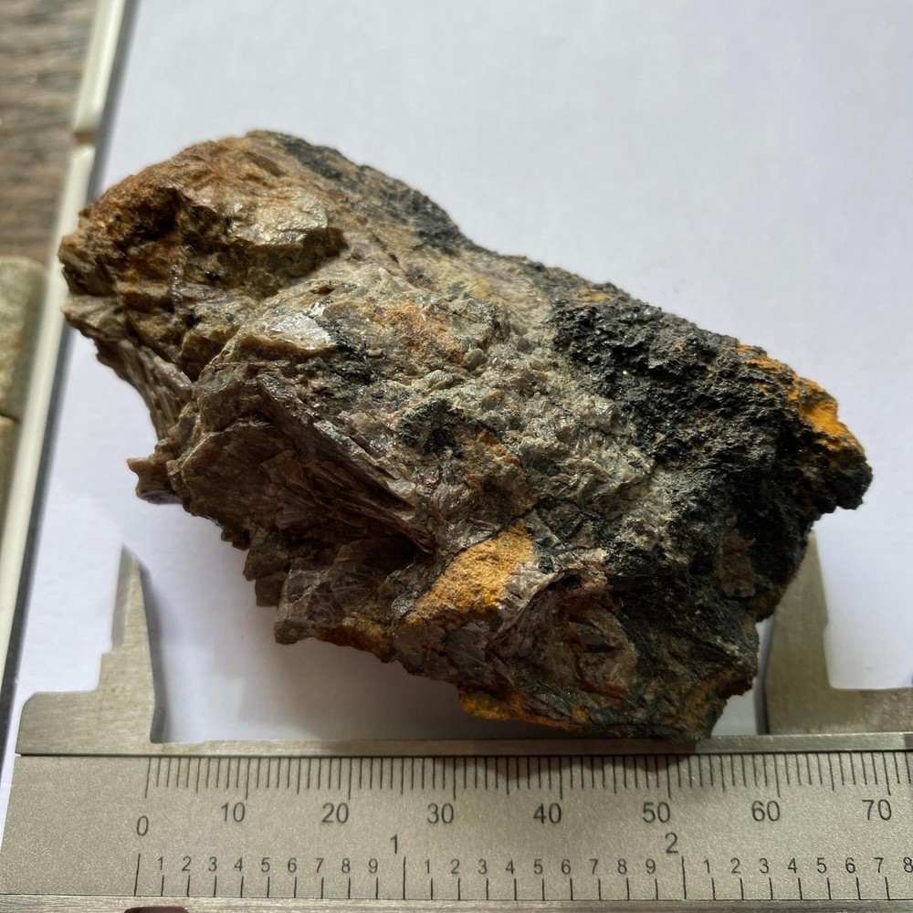 AXINITE ON MATRIX FROM BOTALLACK, ST JUST, CORNWALL 152g MF258