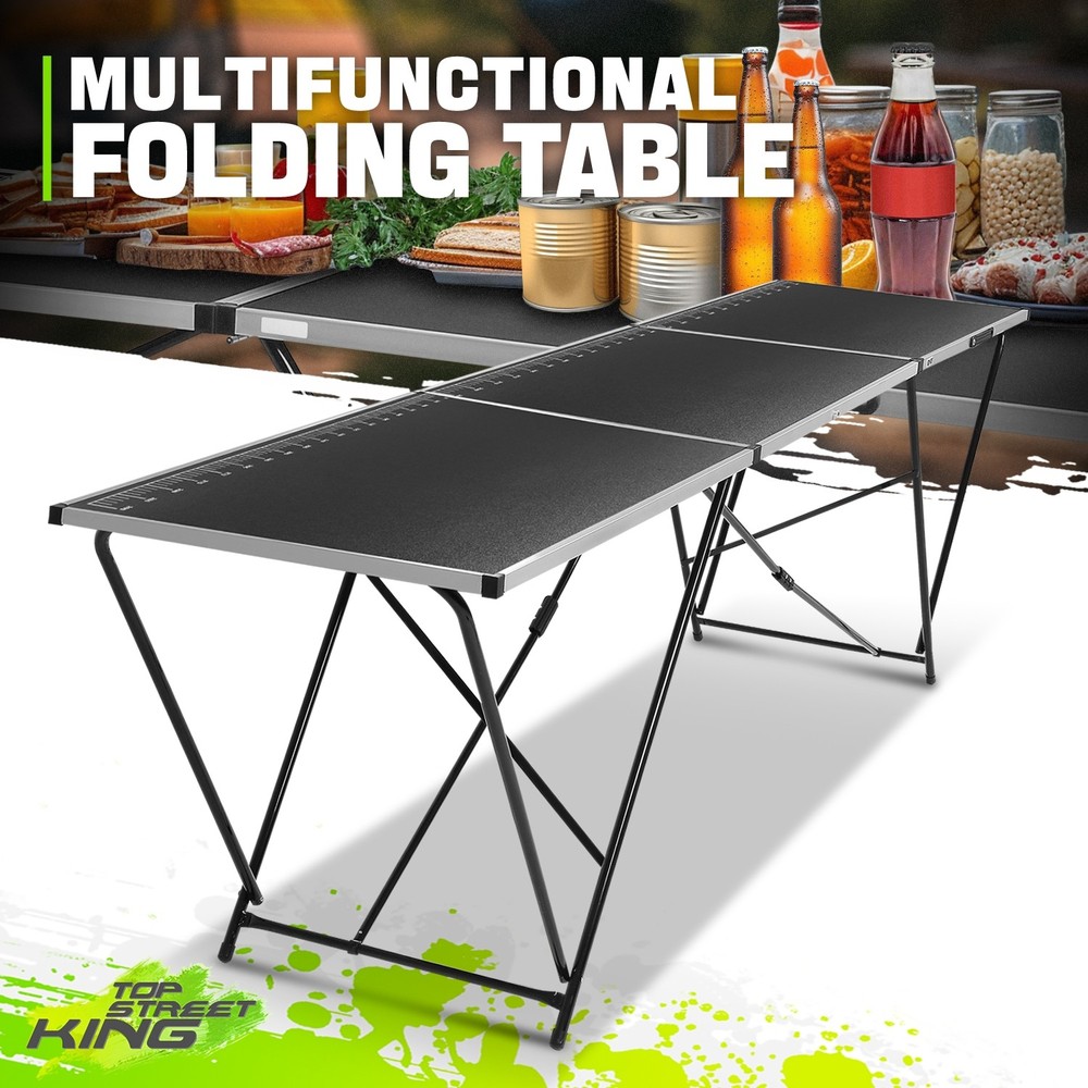 66LB Compact Foldable Measurable Steel Work Bench Desktop Table Craftsmen DIY