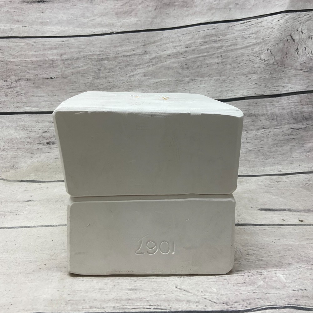 Vintage 1995 Boothe Mold Ceramic Casting Mold Cool Dip Server Plaid Base #1067
