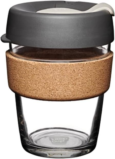 KeepCup Reusable Tempered Glass Coffee Cup Lightweight, BPA Free | Medium | 12oz
