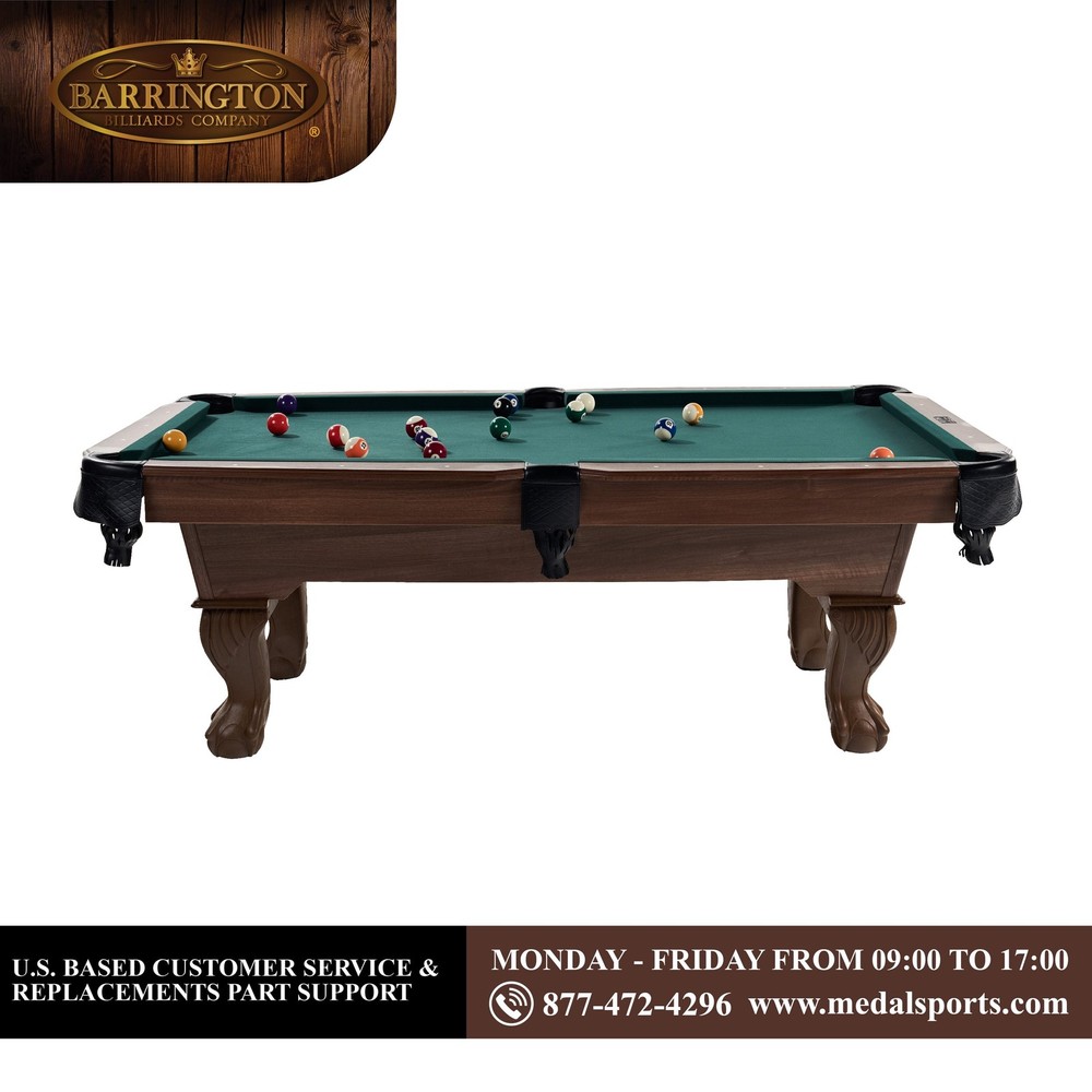 7.25 Ft Winstead Pool Table - Full Size Billiard Table with Complete Accessor...