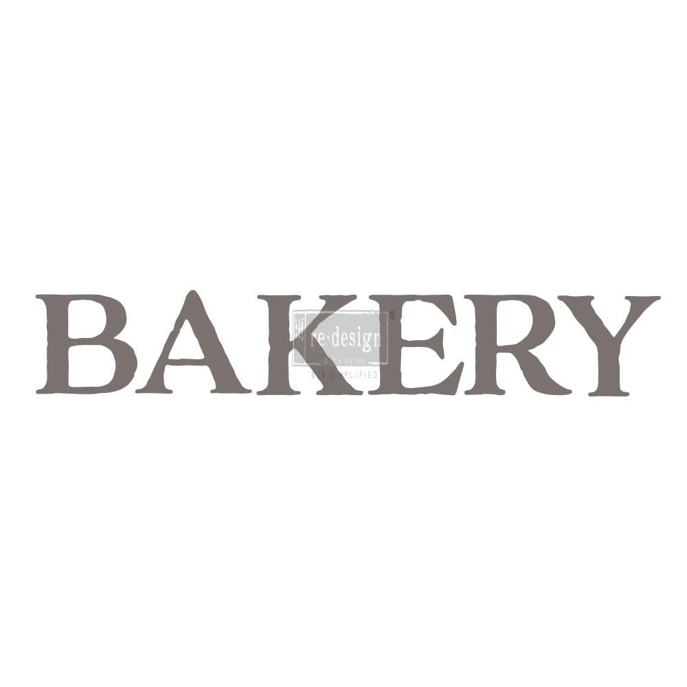 Prima Marketing Bakery Redesign Transfer, Charcoal