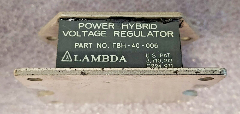 '1 PIECE' - PN# FBH-40-006 - LAMBDA - VOLTAGE, REGULATOR