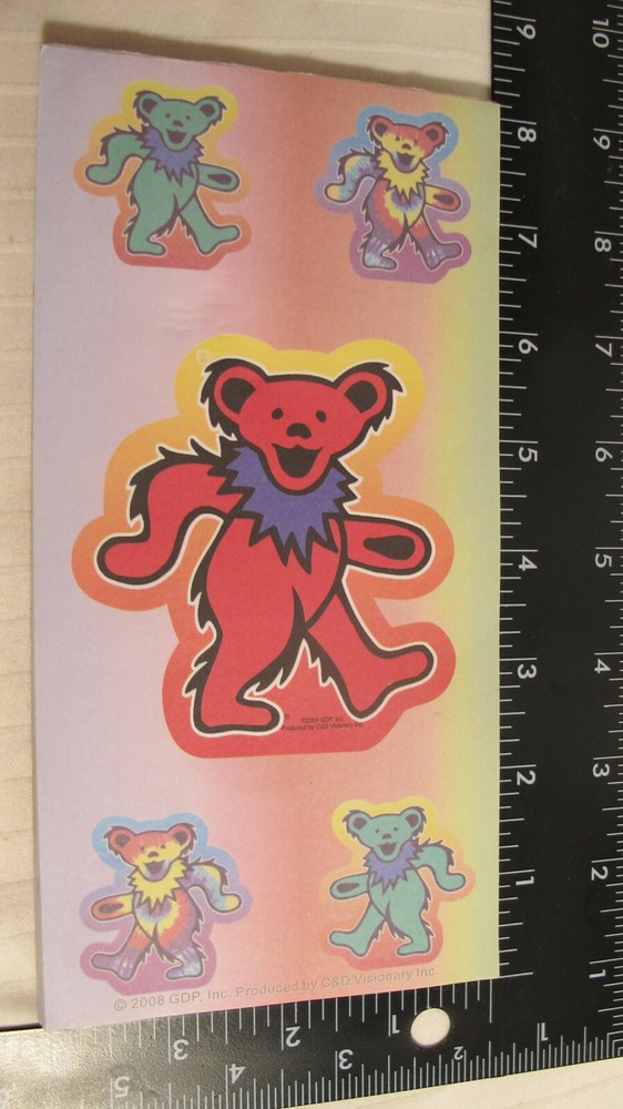Vintage Grateful Dead Dancing Bears Scratch Pad Note Pad