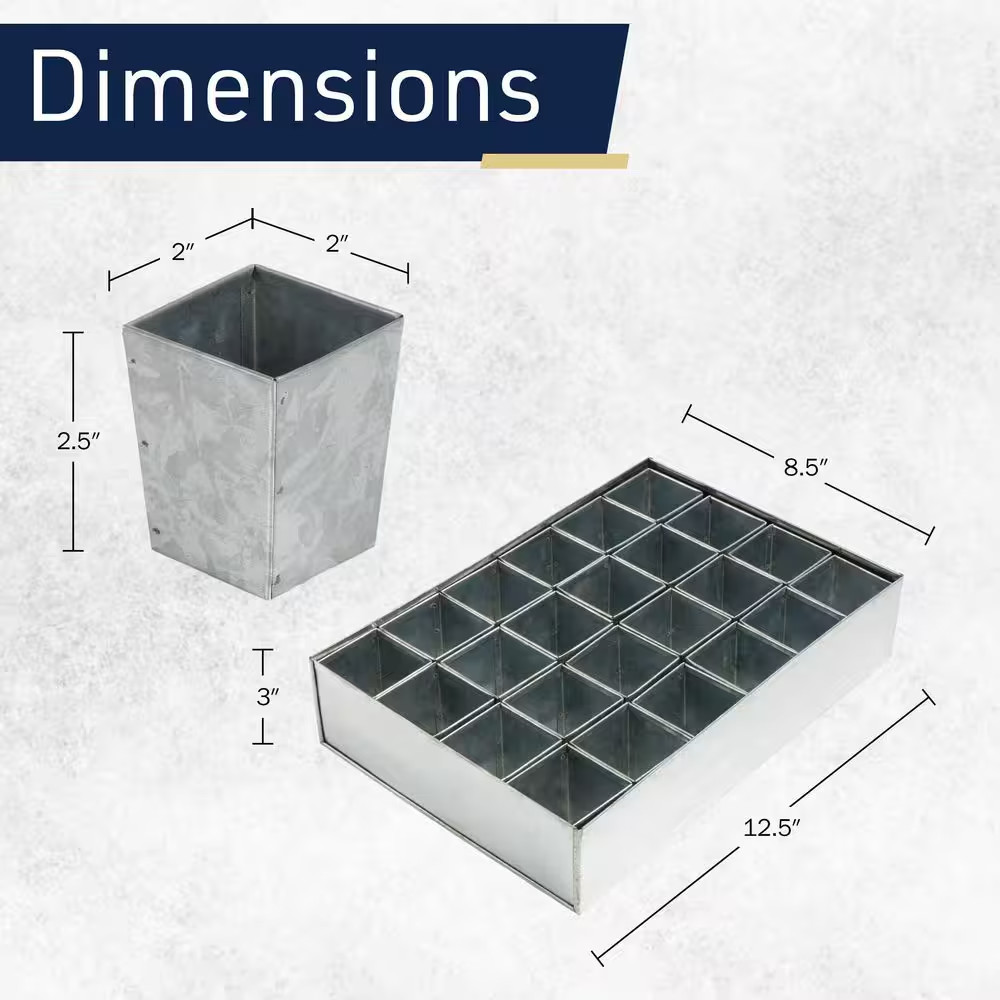 Steel Metal Seed Starter Tray