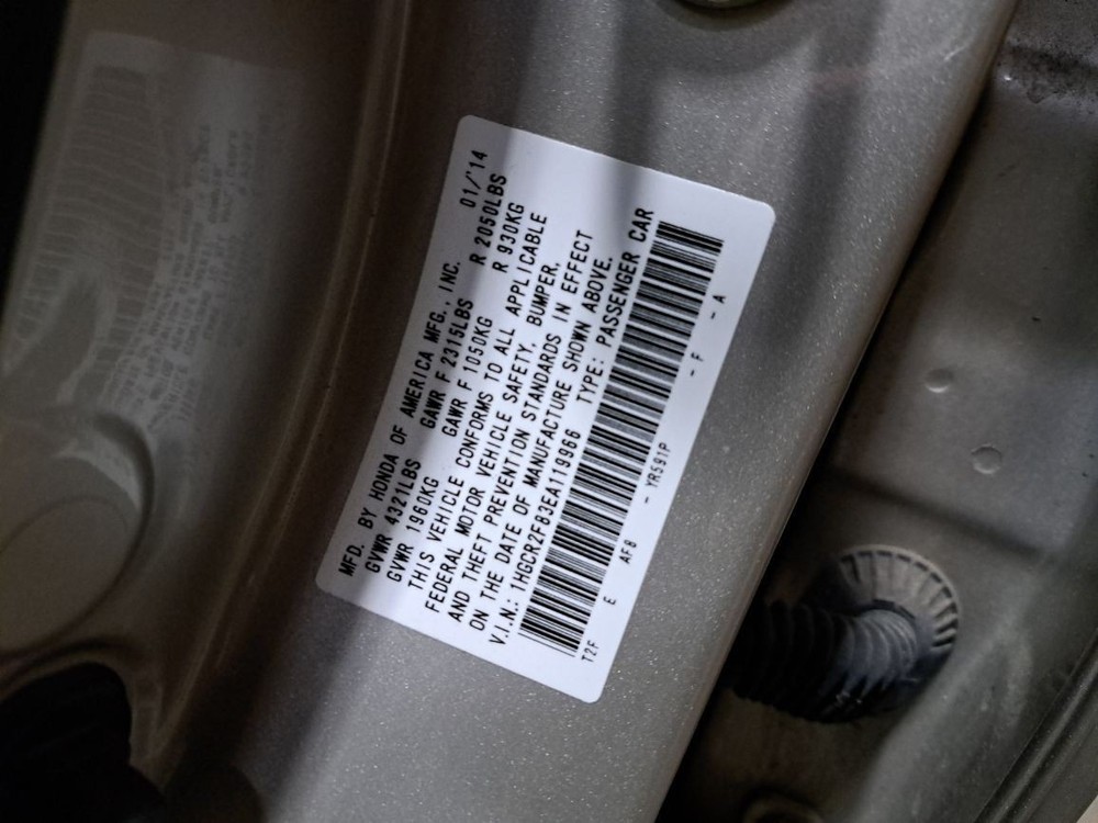 2014 Accord Upper Display Screen Sku#4257646