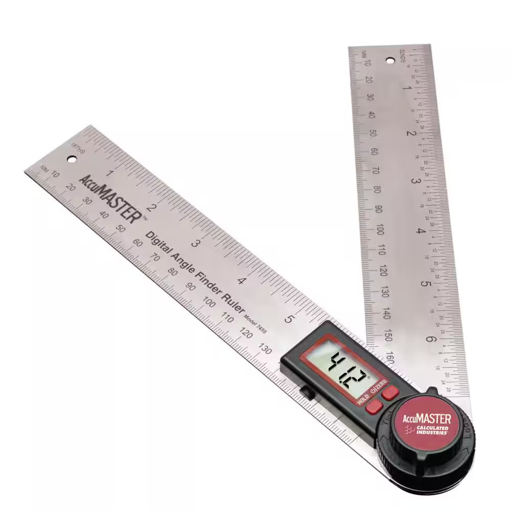 Accumaster Digital 7 In. Angle Finder Protractor and Ruler