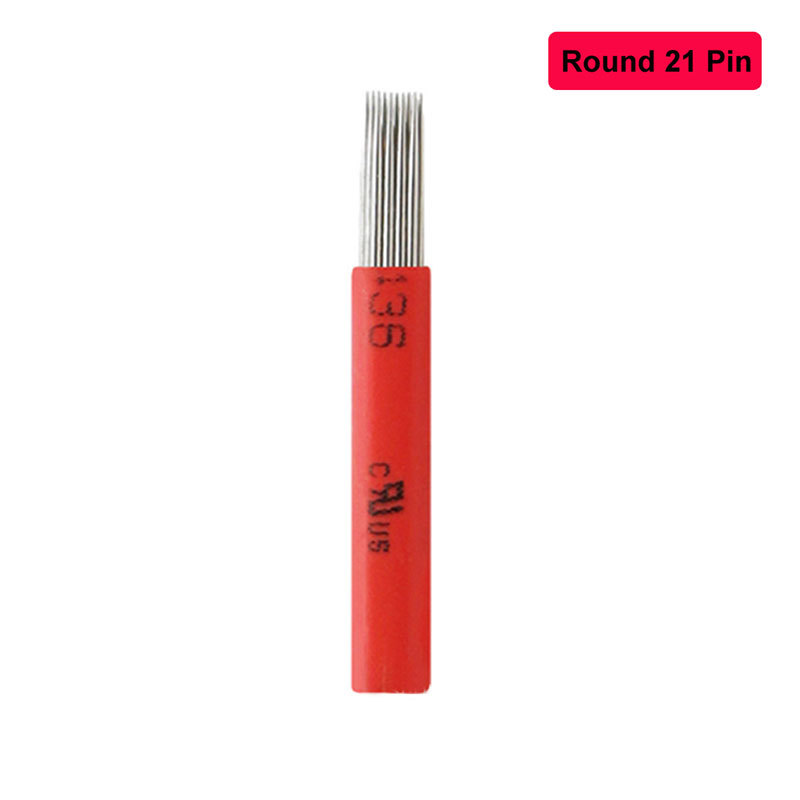 Microblading Permanent Manual Makeup Eyebrow Tattoo Blade Round 17/19/21 Needles