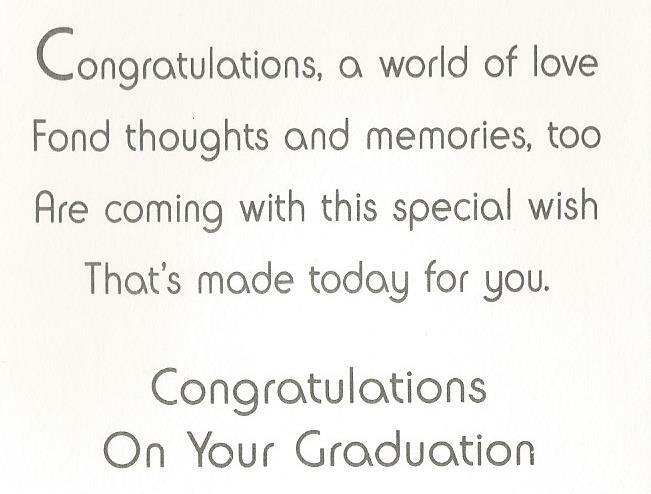 Congratulations, Sister (G)