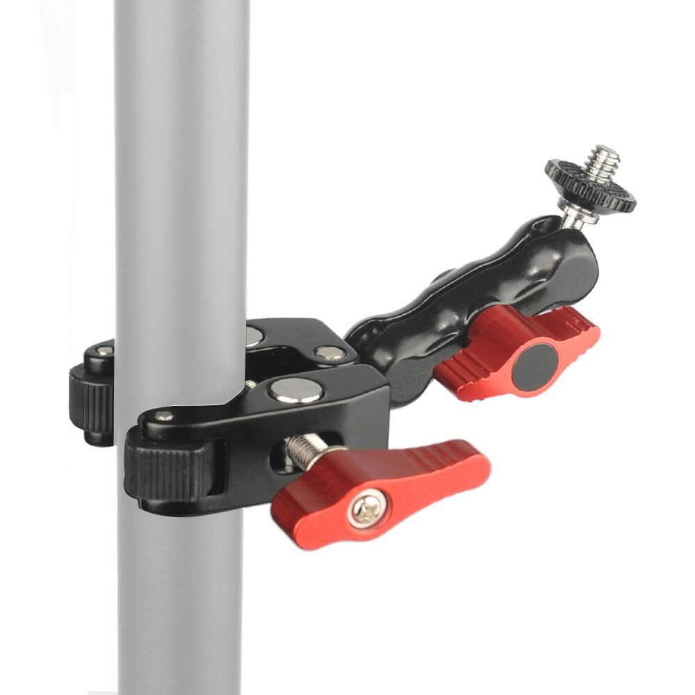 Multi-function Ball Head Clamp Ball Mount 1/4"-20 Thread Clamp + Magic Arm Kit