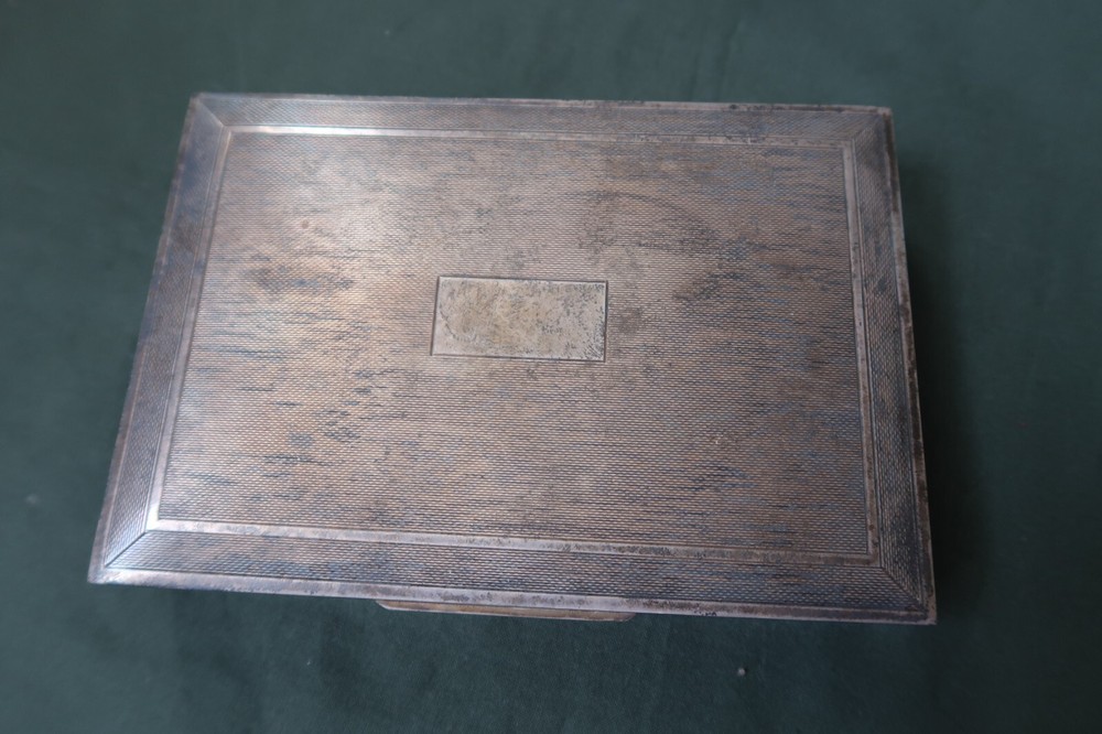 silver cigarette case Robert Pringle & Sons, Birmingham 1964