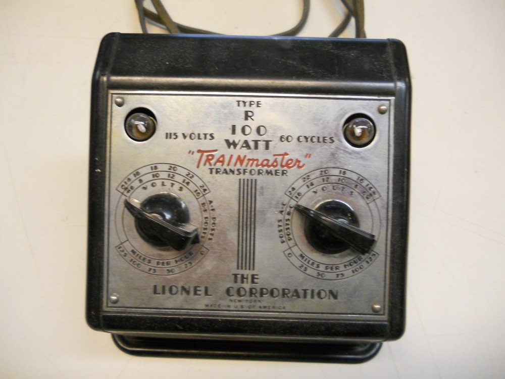 Lionel 100-Watt Type "R" Transformer+ 167 whistle Controller +Repo Instructions