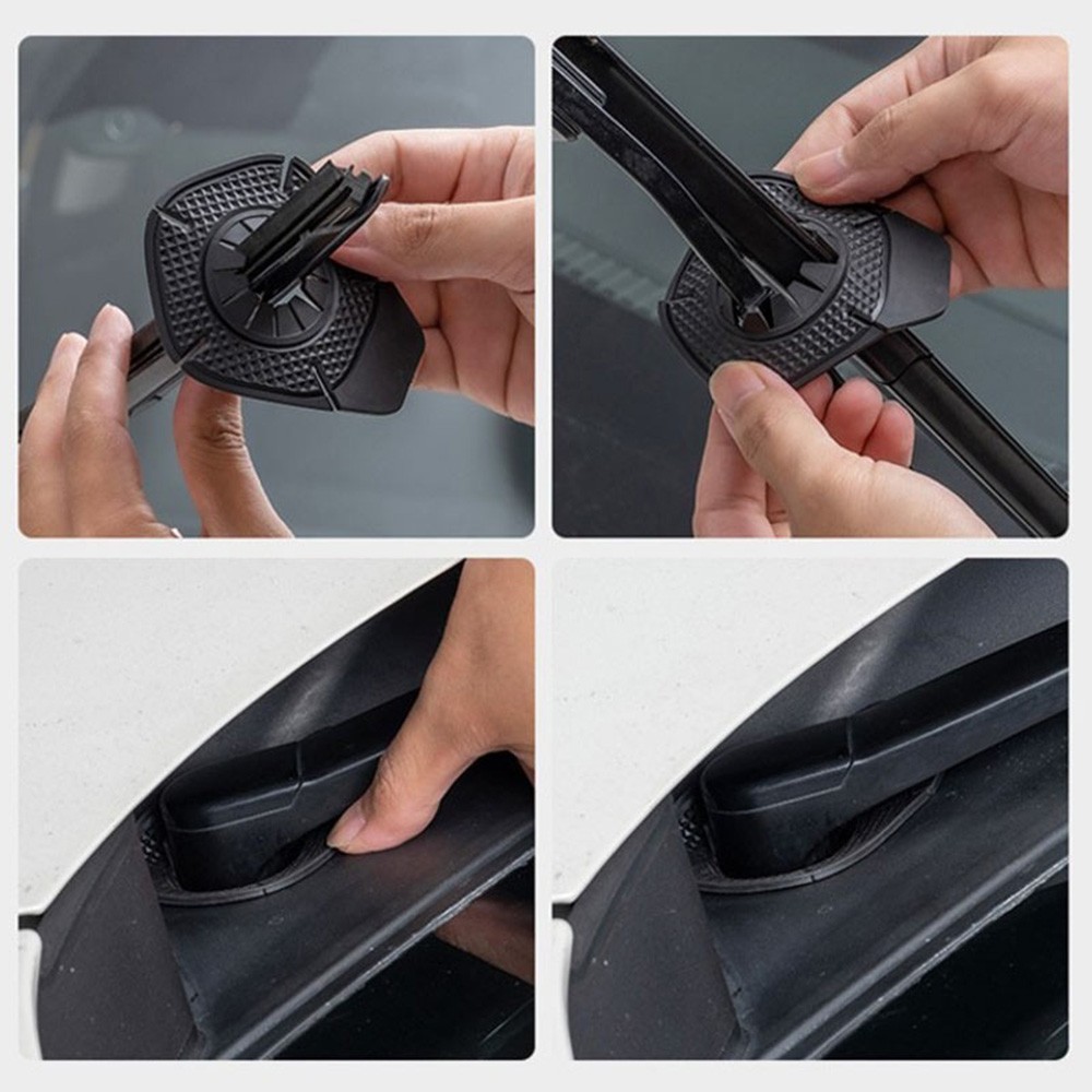 6pcs Wiper Pivot Protection Cover Windshield Universal Wiper Arm Hole Protector