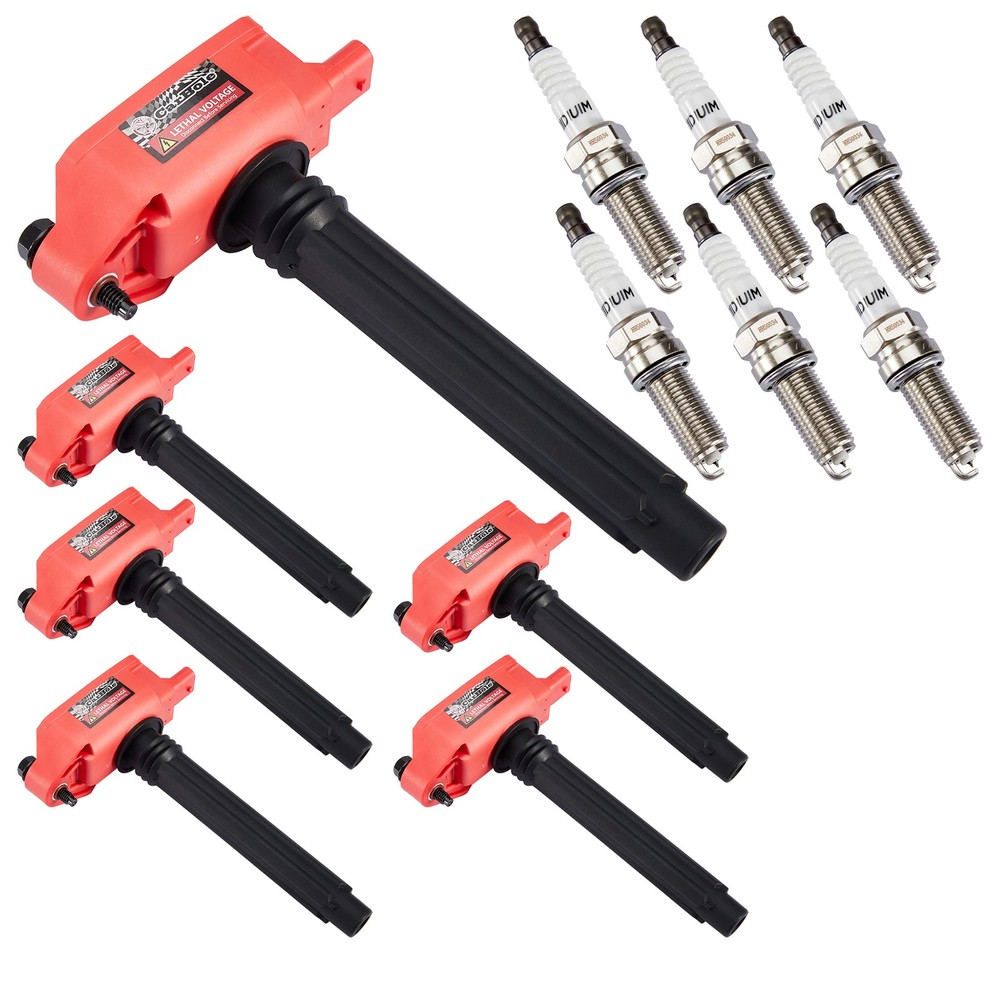 6 Ignition Coils Pack & iridium Spark Plug for 2017-2018 Chrysler Pacifica 3.6L
