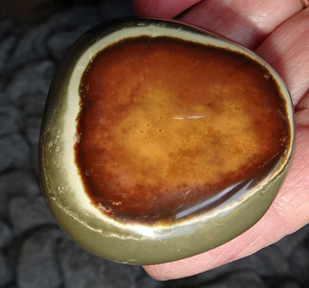 Polychrome Jasper - 3 Polished Pebbles - Madagascar sc749g