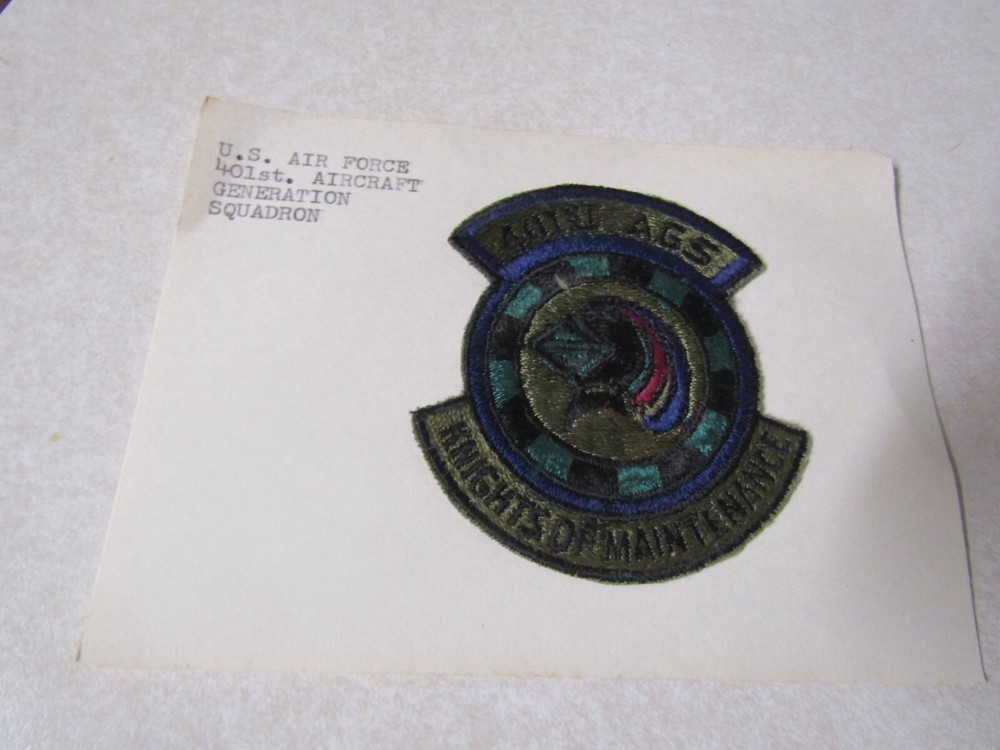 MILITARY PATCH US AIR FORCE 401ST AIRCRAFT GENERATION SQUADRON