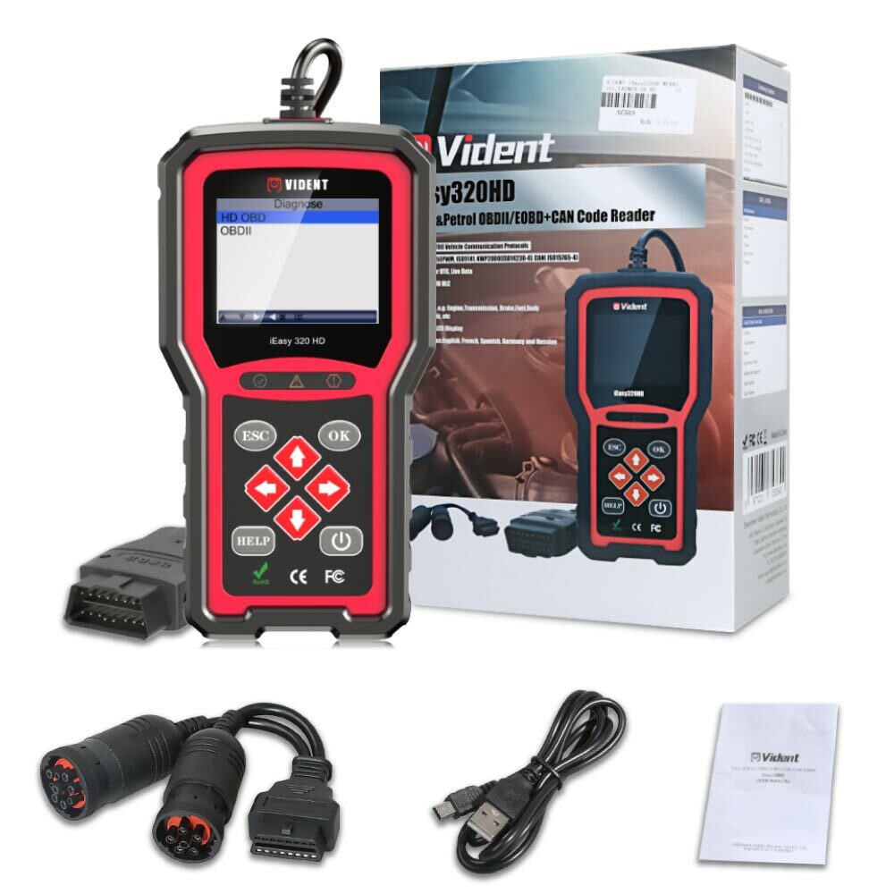 HEAVY DUTY DIESEL TRUCK DIAGNOSTIC SCANNER TOOL CODE READER FREIGHTLINER CUMMINS