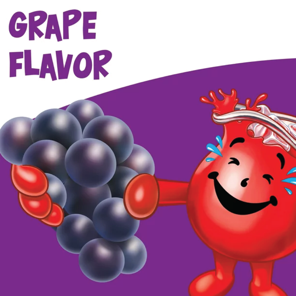 Full Box 48x Packets Kool-Aid Grape Caffeine Free Soft Drink Mix | Fast Shipping