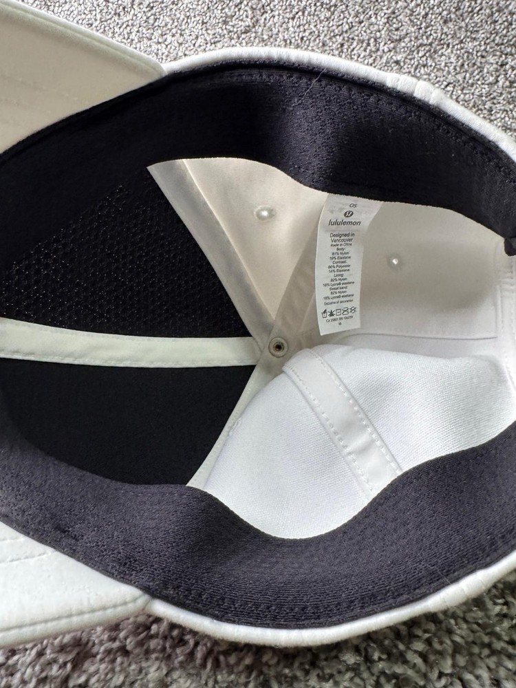 Lululemon Hat Cap Strapback One Size White Adjustable Running