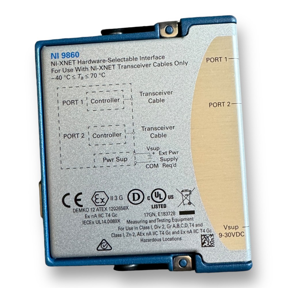 National Instruments NI 9860 2-Ch, Vehicle Mutilprotocol Interface Module