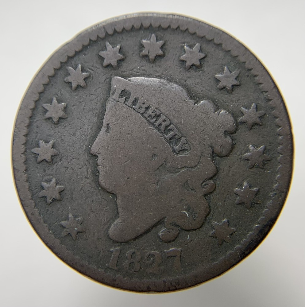 1827 Coronet Head Large Cent N-11 (B1554)